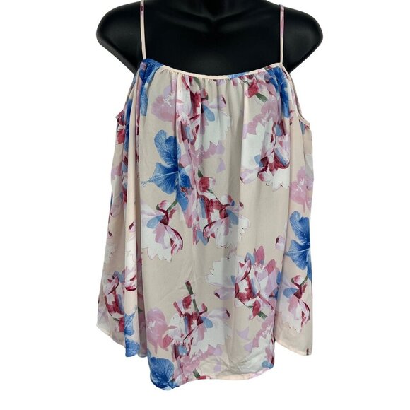 Vince Camuto Size Medium M Pink Mimosa Cold Shoulder Top Blouse Women NWT New - Picture 1 of 8
